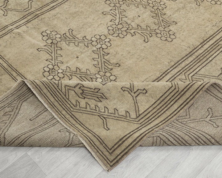 Terracotta Turkish Oushak Rug 6' x 10' 6" Hand-Knotted | No. VR29718