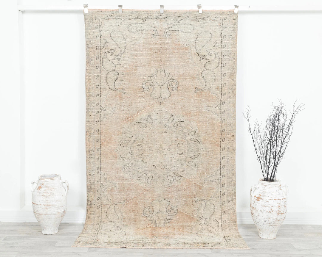 Multicolor Turkish Oushak Rug 4'10" x 8'4" Hand-Knotted | No. VR29856
