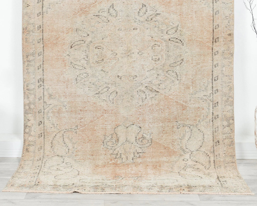 Multicolor Turkish Oushak Rug 4'10" x 8'4" Hand-Knotted | No. VR29856