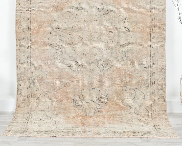 Multicolor Turkish Oushak Rug 4'10" x 8'4" Hand-Knotted | No. VR29856