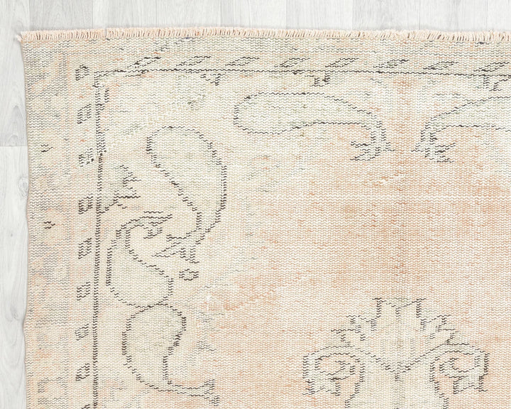Multicolor Turkish Oushak Rug 4'10" x 8'4" Hand-Knotted | No. VR29856