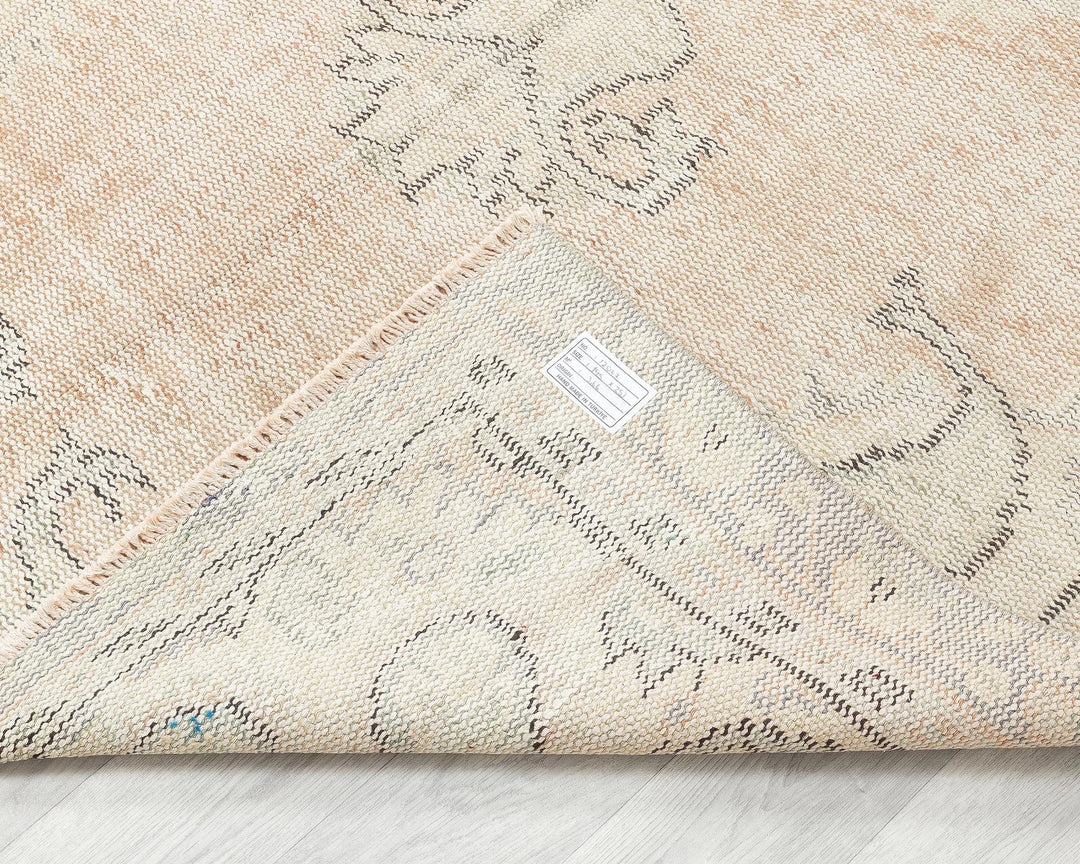 Multicolor Turkish Oushak Rug 4'10" x 8'4" Hand-Knotted | No. VR29856