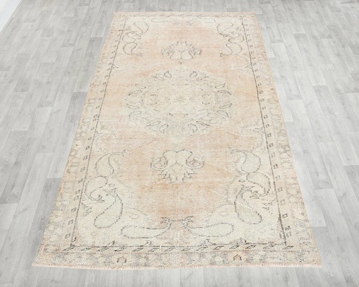Multicolor Turkish Oushak Rug 4'10" x 8'4" Hand-Knotted | No. VR29856