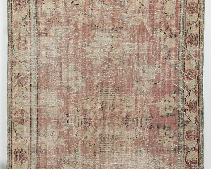 Multicolor Turkish Oushak Rug 5'8" x 8'5" Hand-Knotted | No. VR29903