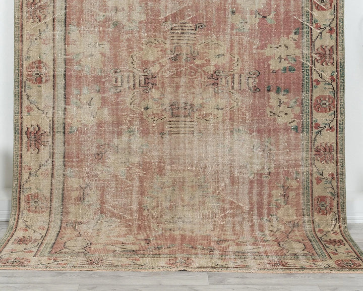 Multicolor Turkish Oushak Rug 5'8" x 8'5" Hand-Knotted | No. VR29903