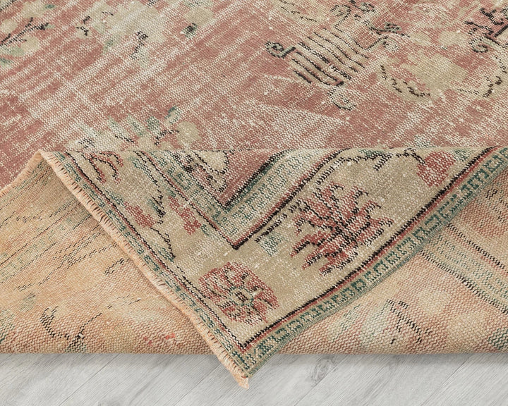 Multicolor Turkish Oushak Rug 5'8" x 8'5" Hand-Knotted | No. VR29903