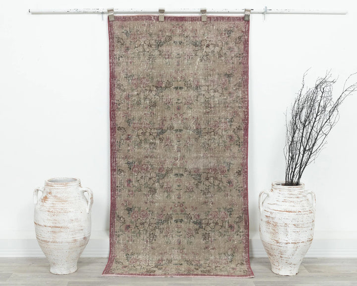 Multicolor Turkish Oushak Rug 2'10" x 5'10" Hand-Knotted | No. VR29929