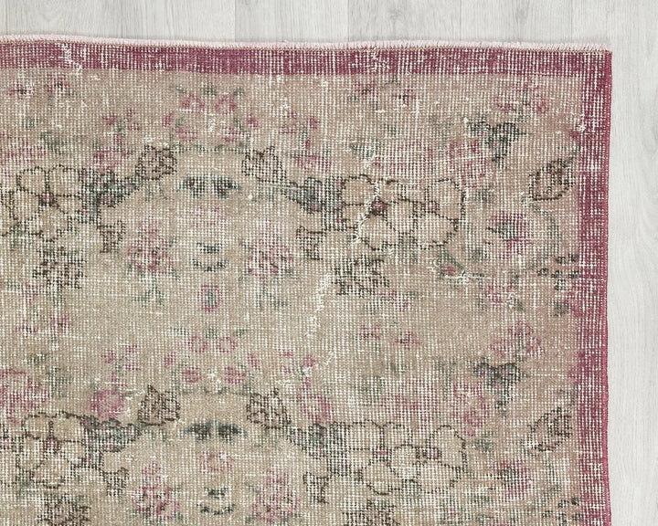 Multicolor Turkish Oushak Rug 2'10" x 5'10" Hand-Knotted | No. VR29929