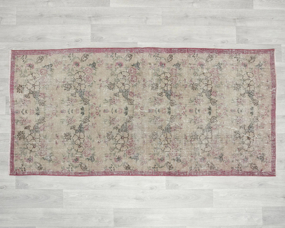 Multicolor Turkish Oushak Rug 2'10" x 5'10" Hand-Knotted | No. VR29929