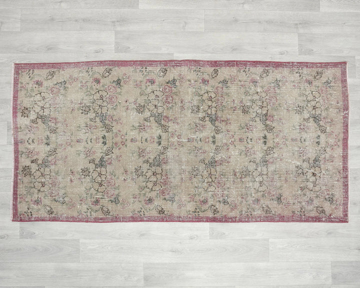 Multicolor Turkish Oushak Rug 2'10" x 5'10" Hand-Knotted | No. VR29929