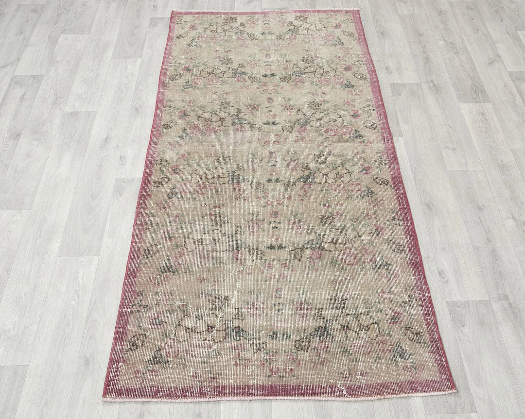 Multicolor Turkish Oushak Rug 2'10" x 5'10" Hand-Knotted | No. VR29929