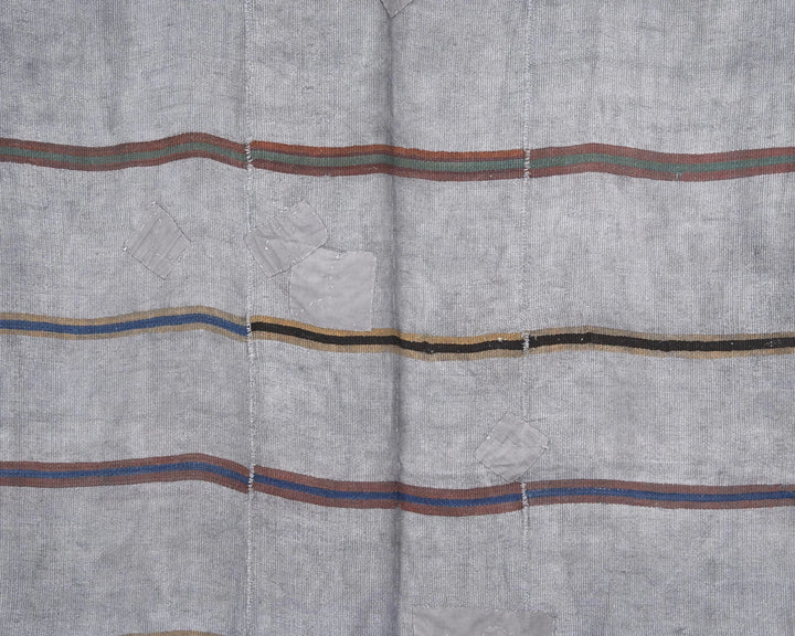 Gray Turkish Kilim Rug 6' x 9' 5" Flat-Weave | No. VR30013