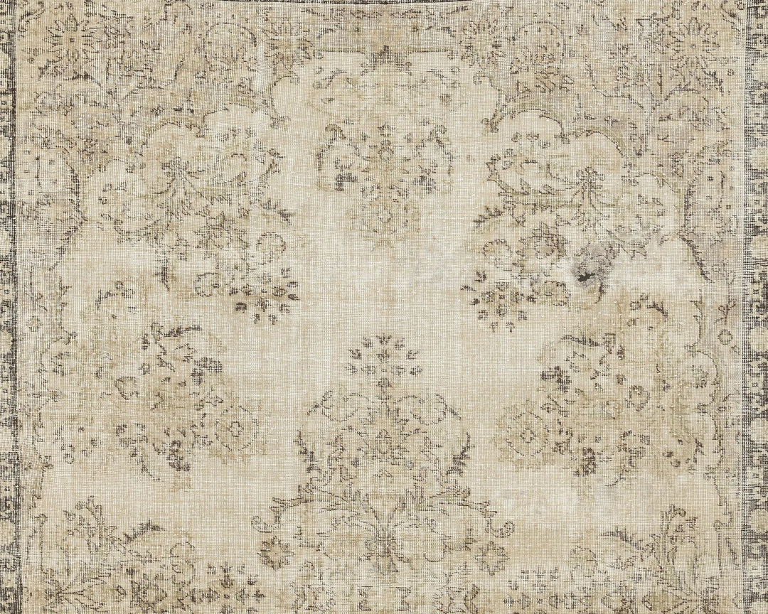 Multicolor Turkish Oushak Rug 6'8" x 10'6" Hand-Knotted | No. VR30054