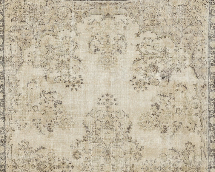 Multicolor Turkish Oushak Rug 6'8" x 10'6" Hand-Knotted | No. VR30054