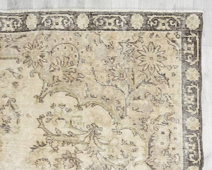 Multicolor Turkish Oushak Rug 6'8" x 10'6" Hand-Knotted | No. VR30054