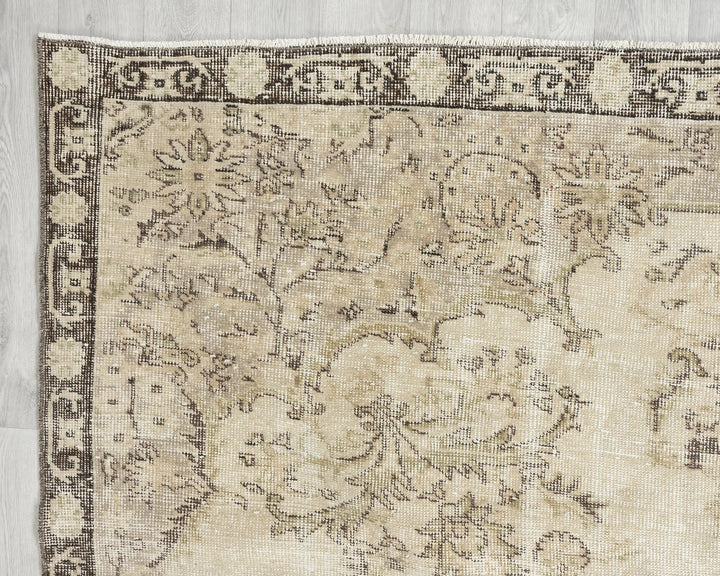 Multicolor Turkish Oushak Rug 6'8" x 10'6" Hand-Knotted | No. VR30054
