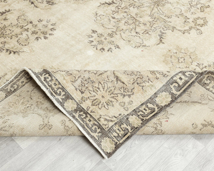 Multicolor Turkish Oushak Rug 6'8" x 10'6" Hand-Knotted | No. VR30054