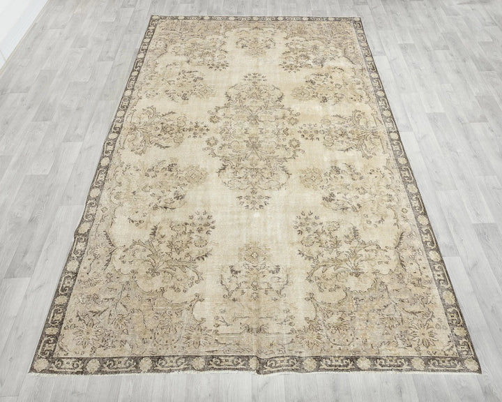 Multicolor Turkish Oushak Rug 6'8" x 10'6" Hand-Knotted | No. VR30054