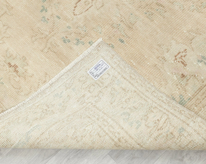 Beige Turkish Oushak Rug 5' 5" x 8' 6" Hand-Knotted | No. VR30236