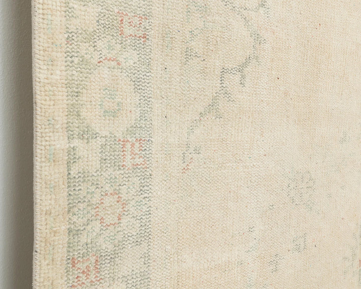 Beige Turkish Oushak Rug 7' x 9' 6" Hand-Knotted | No. VR30253