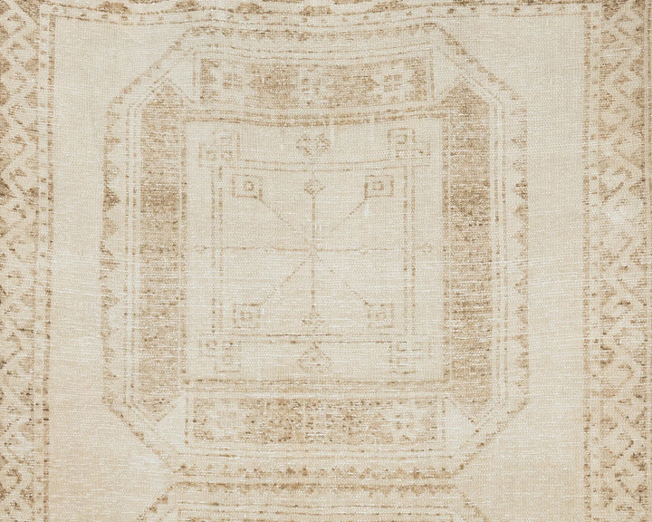 Beige Turkish Oushak Rug 3' 11" x 10' 8" Hand-Knotted | No. VR30318