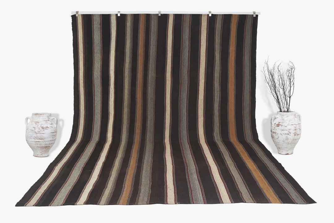 Multicolor Turkish Kilim Rug 9' 6" x 13' 2" Flat-Weave | No. VR30409