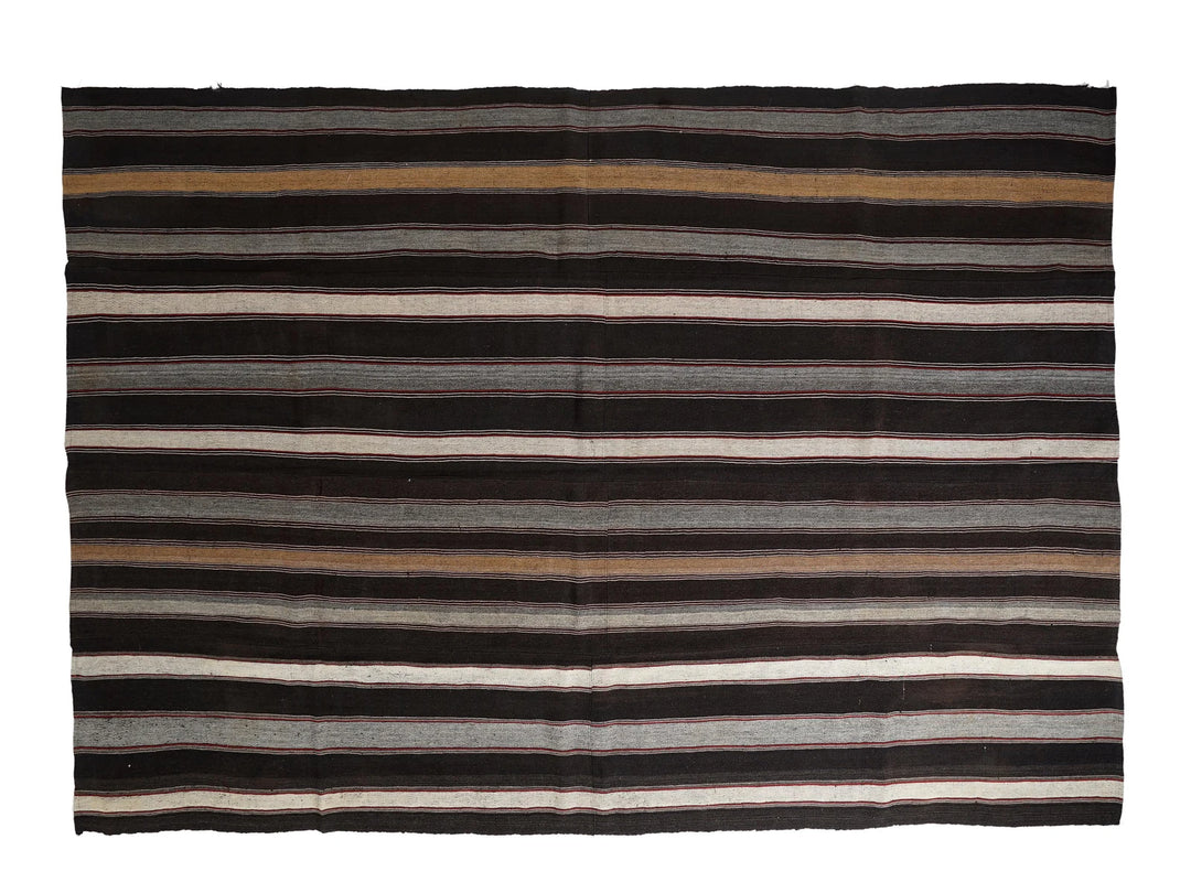 Multicolor Turkish Kilim Rug 9' 6" x 13' 2" Flat-Weave | No. VR30409