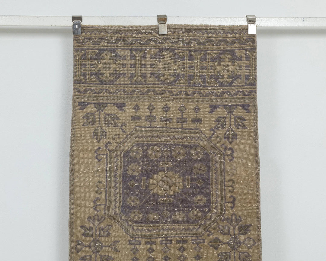 Multicolor Turkish Oushak Rug 2'7" x 10'10" Hand-Knotted view