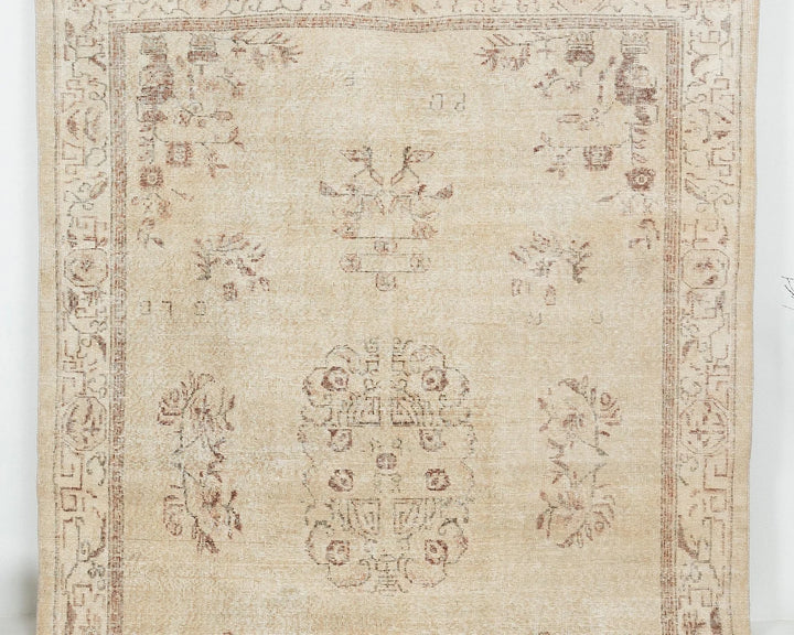 Multicolor Turkish Oushak Rug 6'6" x 9'8" Hand-Knotted view