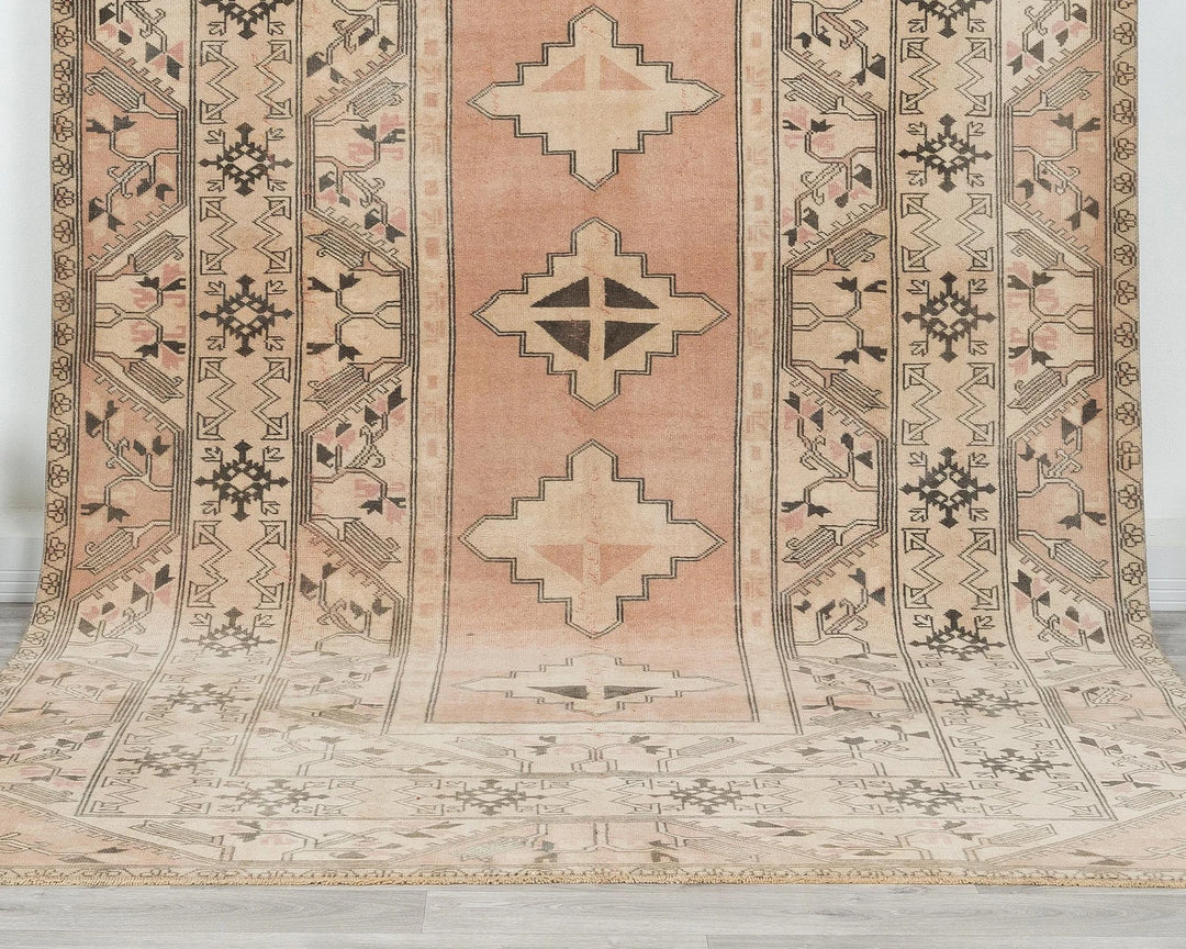 Multicolor Turkish Oushak Rug 6'3" x 10'1" Hand-Knotted | No. VR30746