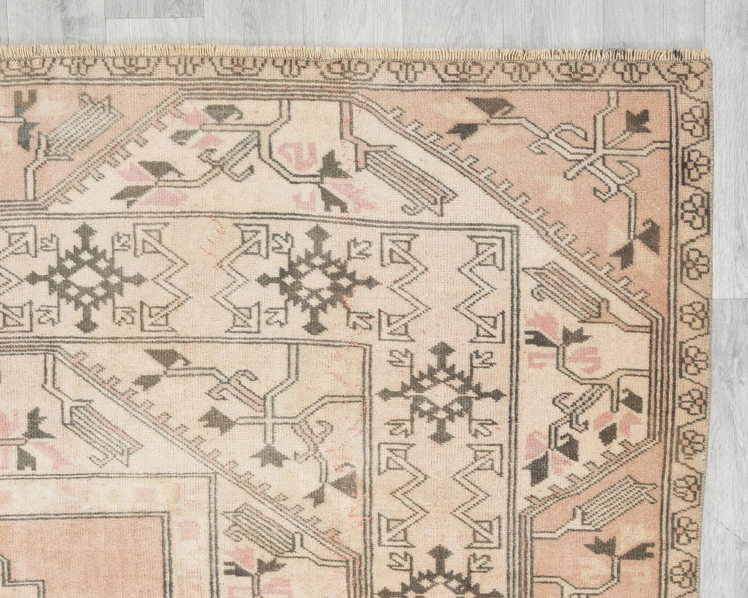 Multicolor Turkish Oushak Rug 6'3" x 10'1" Hand-Knotted | No. VR30746