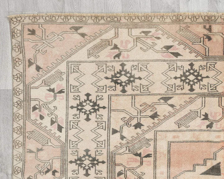 Multicolor Turkish Oushak Rug 6'3" x 10'1" Hand-Knotted | No. VR30746