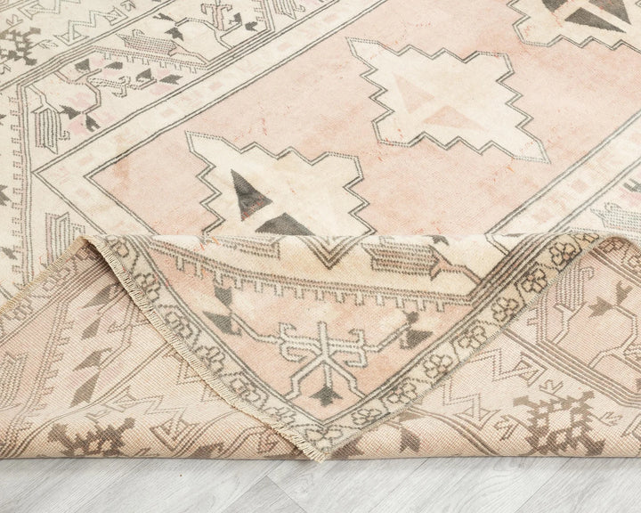 Multicolor Turkish Oushak Rug 6'3" x 10'1" Hand-Knotted | No. VR30746