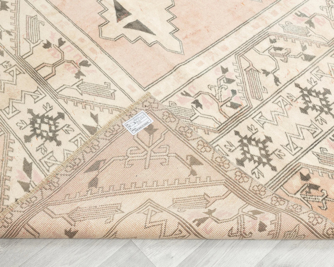 Multicolor Turkish Oushak Rug 6'3" x 10'1" Hand-Knotted | No. VR30746