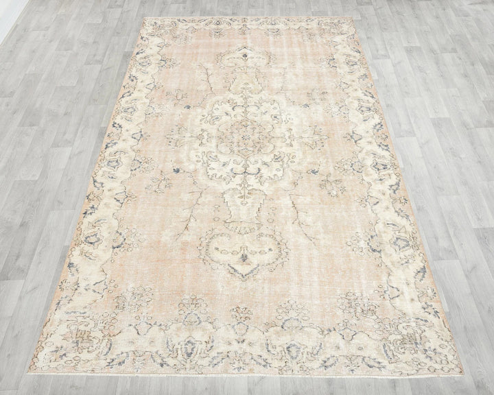 Multicolor Turkish Oushak Rug 5' 11" x 9' 8" Hand-Knotted | No. VR30767