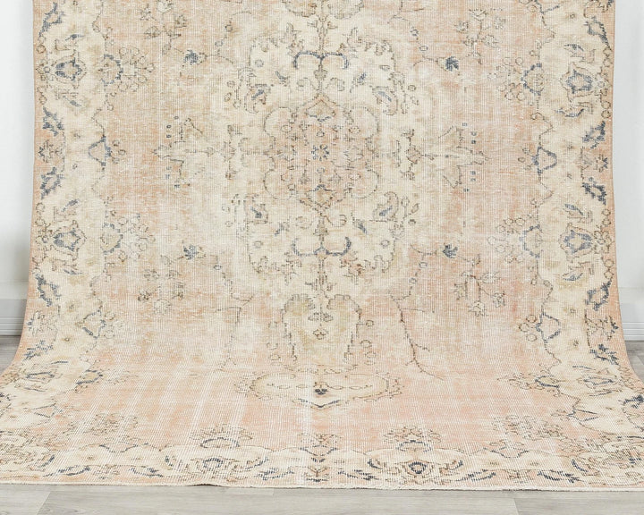 Multicolor Turkish Oushak Rug 5' 11" x 9' 8" Hand-Knotted | No. VR30767