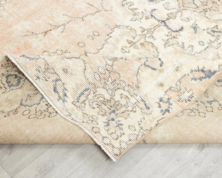 Multicolor Turkish Oushak Rug 5' 11" x 9' 8" Hand-Knotted | No. VR30767
