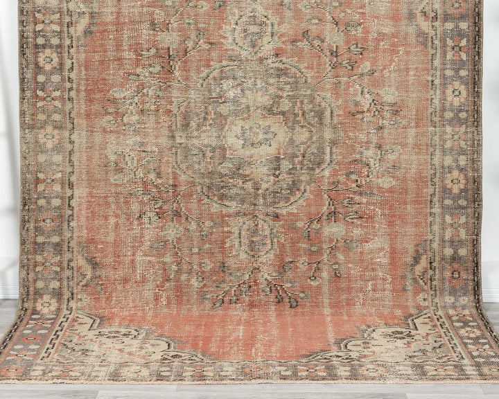 Multicolor Turkish Oushak Rug 6' 3" x 9' Hand-Knotted | No. VR30777