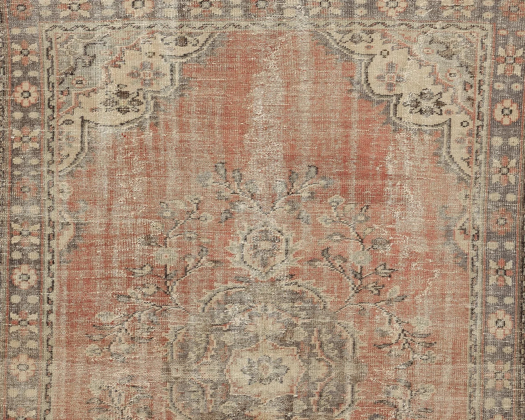 Multicolor Turkish Oushak Rug 6' 3" x 9' Hand-Knotted | No. VR30777