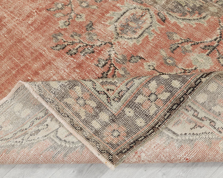 Multicolor Turkish Oushak Rug 6' 3" x 9' Hand-Knotted | No. VR30777