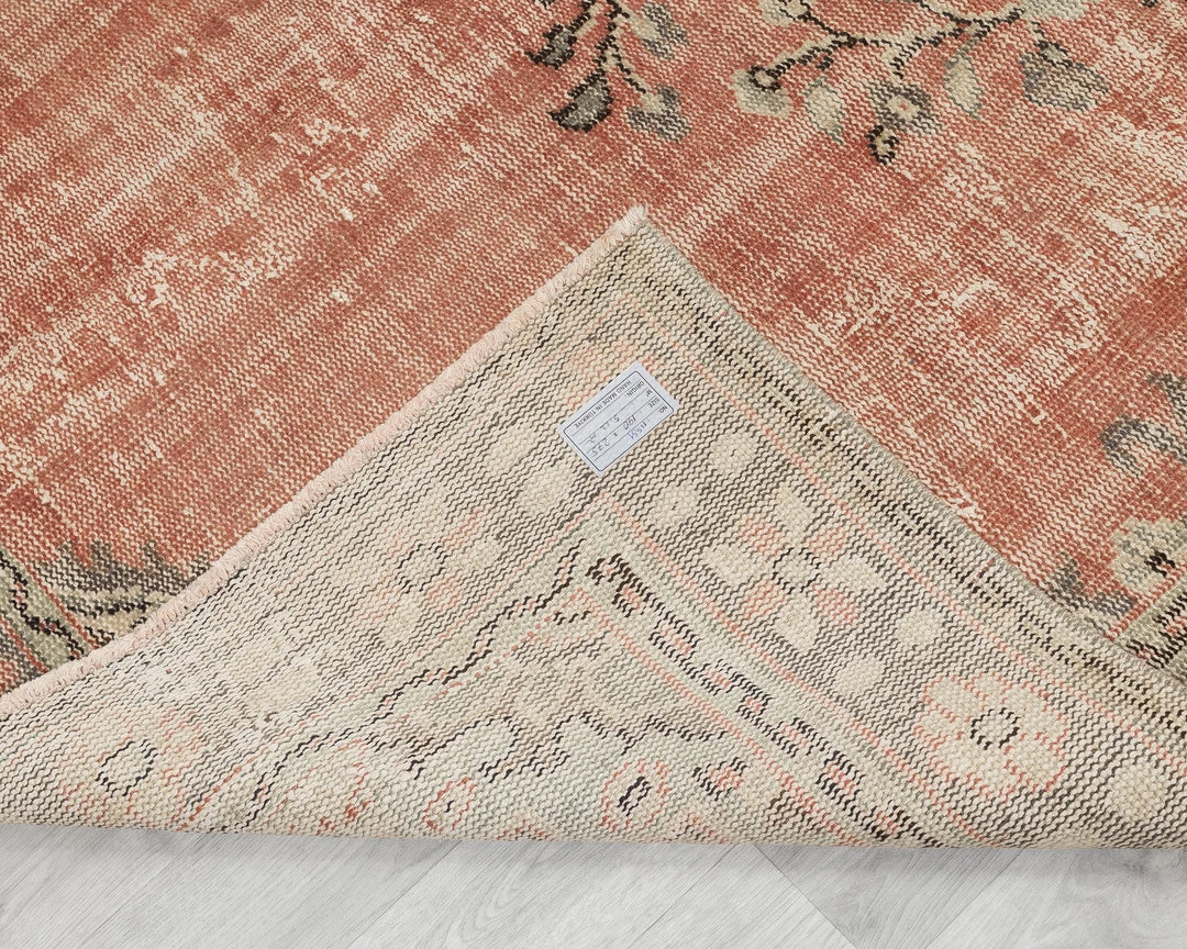 Multicolor Turkish Oushak Rug 6' 3" x 9' Hand-Knotted | No. VR30777