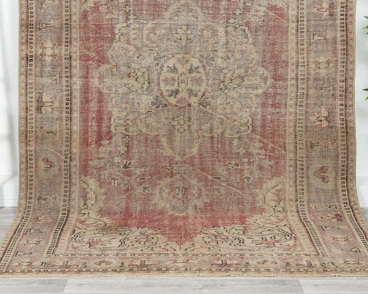 Multicolor Turkish Oushak Rug 6' 1" x 9' 2" Hand-Knotted | No. VR30806