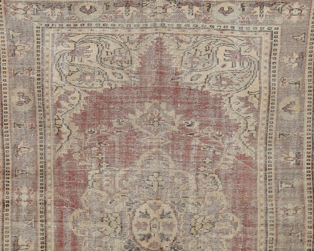 Multicolor Turkish Oushak Rug 6' 1" x 9' 2" Hand-Knotted | No. VR30806