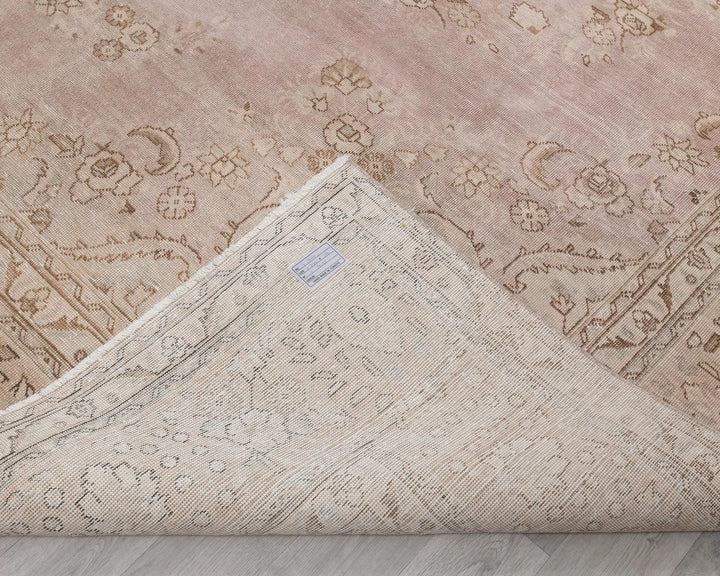 Beige Turkish Oushak Rug 9' 8" x 12' 4" Hand-Knotted | No. VR30832