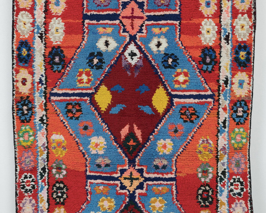 Multicolor Turkish Oushak Rug 8'9" x 2'7" Hand-Knotted | No. VR30908