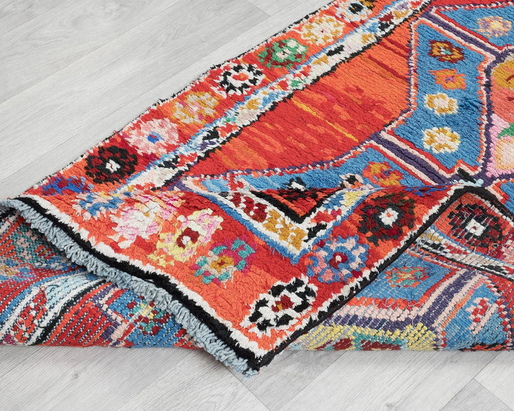 Multicolor Turkish Oushak Rug 8'9" x 2'7" Hand-Knotted | No. VR30908