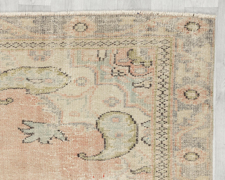 Multicolor Turkish Oushak Rug 5' 11" x 9' 8" Hand-Knotted | No. VR30953