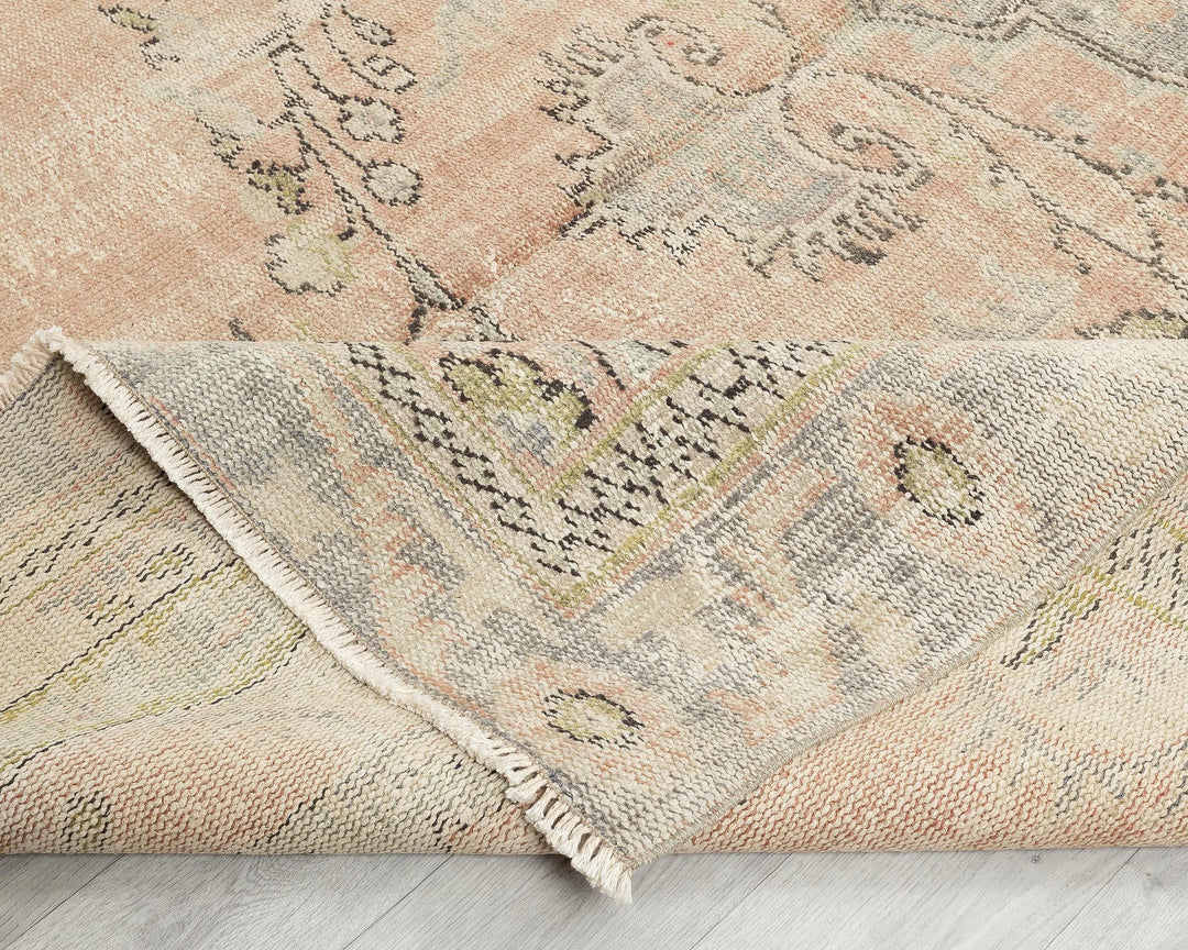 Multicolor Turkish Oushak Rug 5' 11" x 9' 8" Hand-Knotted | No. VR30953