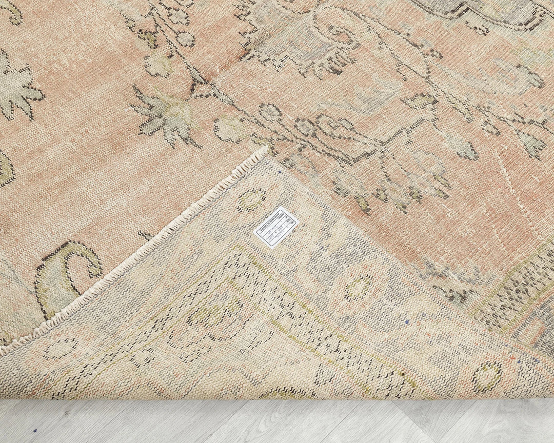 Multicolor Turkish Oushak Rug 5' 11" x 9' 8" Hand-Knotted | No. VR30953