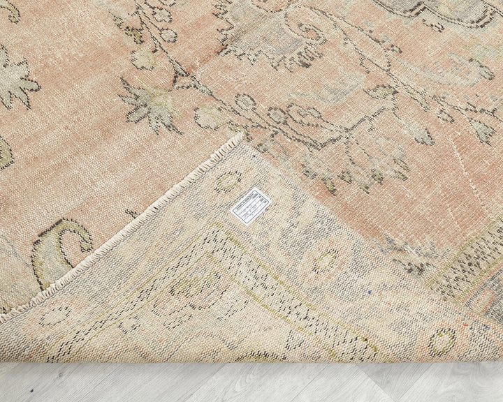 Multicolor Turkish Oushak Rug 5' 11" x 9' 8" Hand-Knotted | No. VR30953